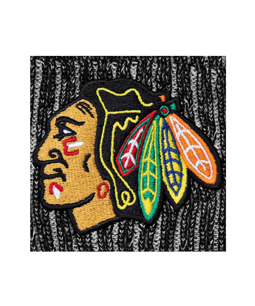 CHICAGO BLACKHAWKS FANATICS MEN'S RINKSIDE CUFFED BEANIE TOQUE