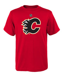 CALGARY FLAMES KID'S PRIMARY LOGO T SHIRT
