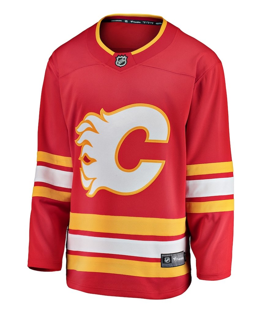 CALGARY FLAMES FANATICS MENS BREAKAWAY HOME JERSEY