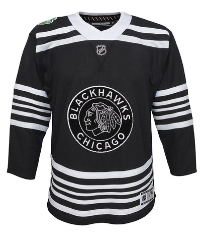 NEW Chicago Blackhawks 2019 Winter Classic Adidas Authentic Jersey Black  Size 54