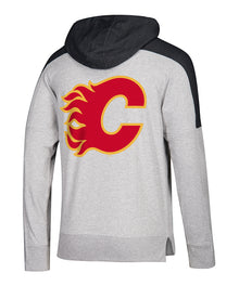 CALGARY FLAMES ADIDAS MEN'S HEATER PO HOODIE