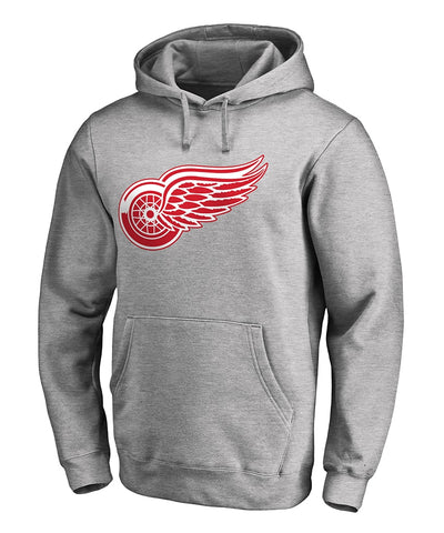 Detroit Red Wings Men's Hoodie - Grey - L