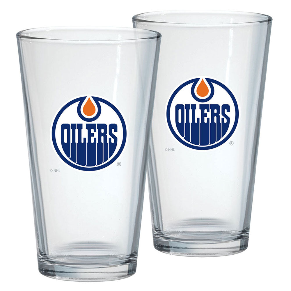 EDMONTON OILERS 16OZ MIXING GLASS SET