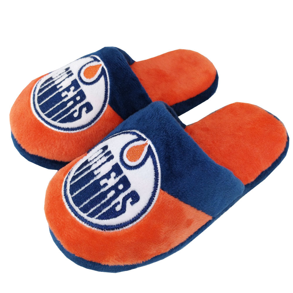 EDMONTON OILERS KIDS BIG LOGO SLIPPERS