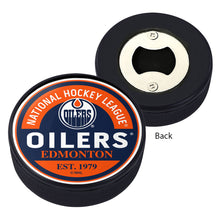 EDMONTON OILERS PUCK BOTTLE OPENER