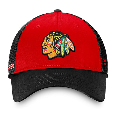 Men's Fanatics Branded Black Chicago Blackhawks Special Edition 2.0 Cuffed Knit Hat with Pom