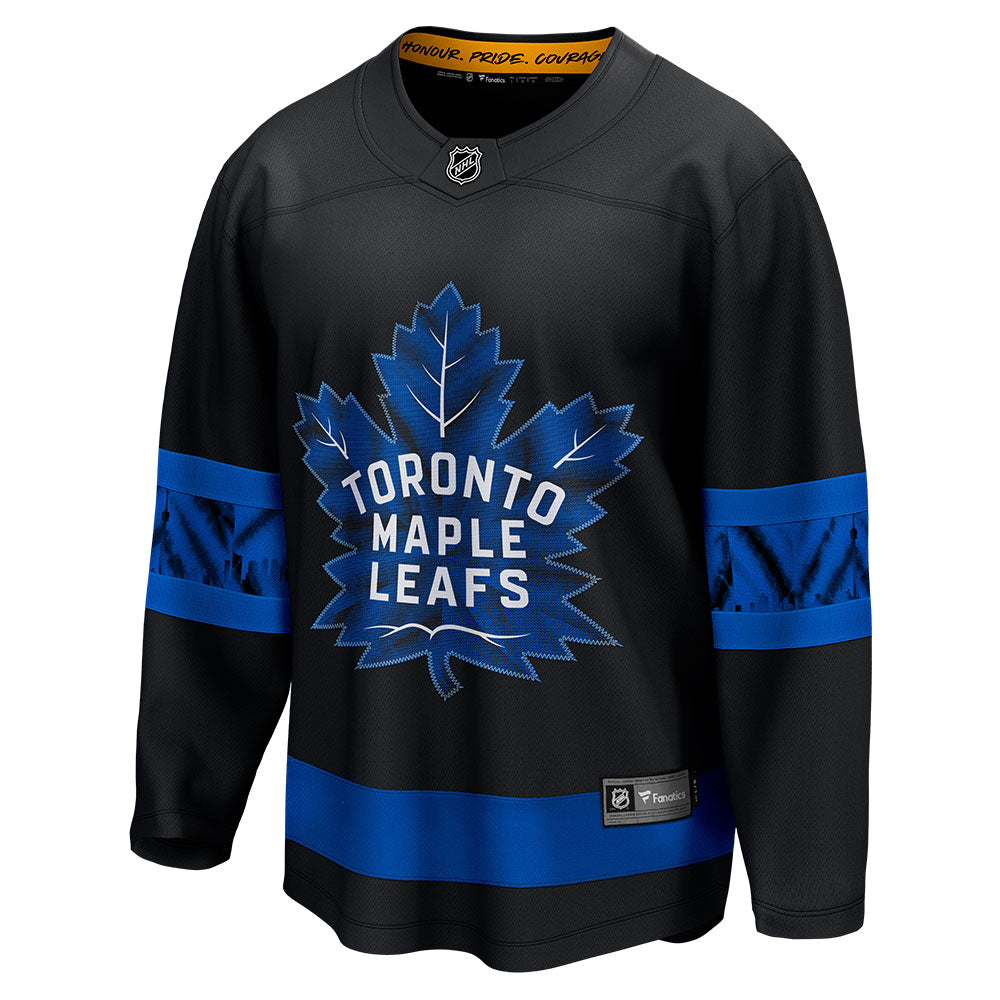 FANATICS TORONTO MAPLE LEAFS ADULT BLACK THIRD BREAKAWAY JERSEY