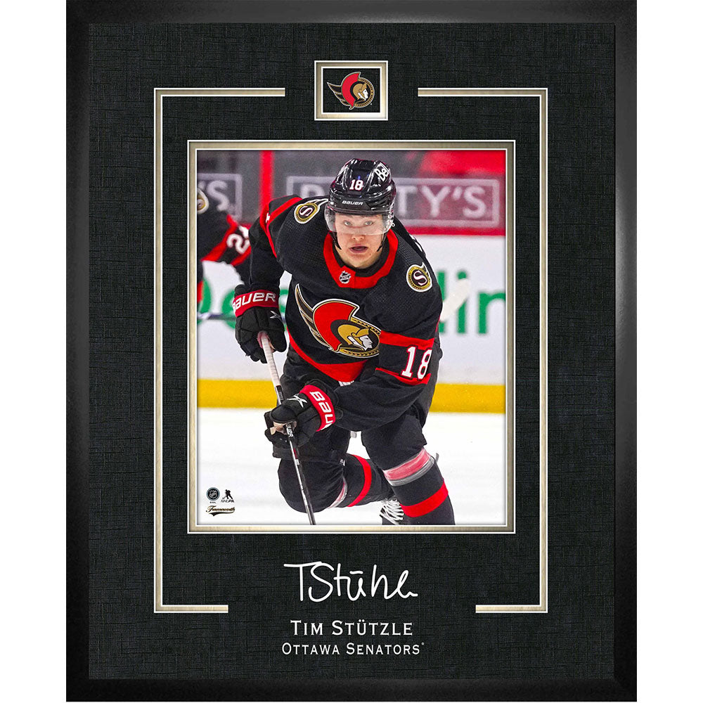 Tim Stutzle Ottawa Senators Autographed 16 x 20 Hat Trick Celebration Photograph