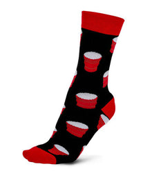 GONGSHOW MEN'S GONGSHOW DRESS SOLO CUP SOCKS - BLACK