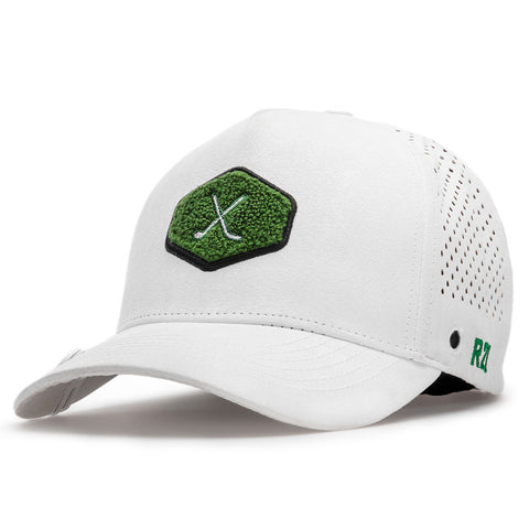 GONGSHOW MEN'S TEE ONE UP HAT - WHITE/GREEN