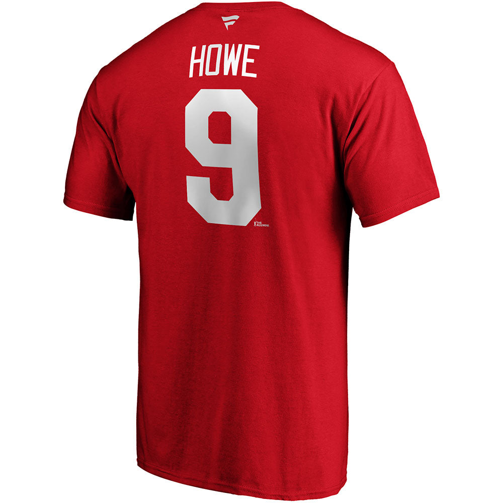 GORDIE HOWE DETROIT RED WINGS FANATICS MEN'S HERITAGE T SHIRT