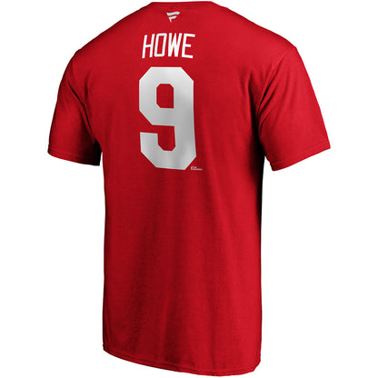GORDIE HOWE DETROIT RED WINGS FANATICS MEN'S HERITAGE T SHIRT