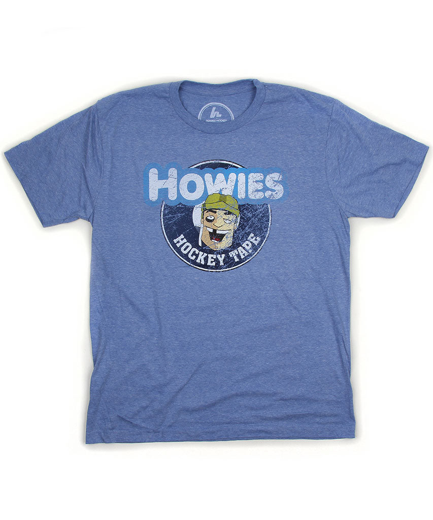 HOWIES HOCKEY MEN'S VINTAGE T SHIRT - BLUE