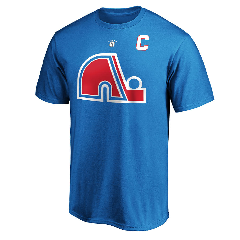 Joe Sakic Quebec Nordiques Fanatics Adult Heritage T Shirt