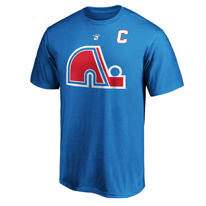 Joe Sakic Quebec Nordiques Fanatics Adult Heritage T Shirt