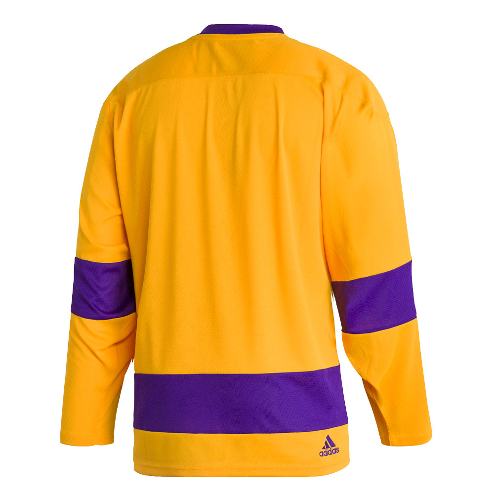 Vintage Adidas Hockey Jersey Men's X-Large Yellow Long Sleeve Mesh 90's  Adult