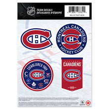 MONTREAL CANADIENS 5" X 7" MINI DECAL SET