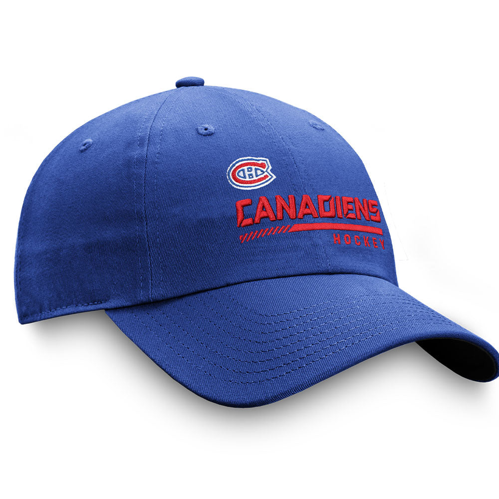 MONTREAL CANADIENS FANATICS MEN'S AUTHENTIC PRO LOCKER ROOM UNSTRUCTURED ADJUSTABLE HAT