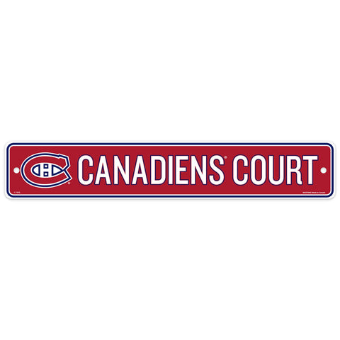 MONTREAL CANADIENS STREET SIGN 4X23