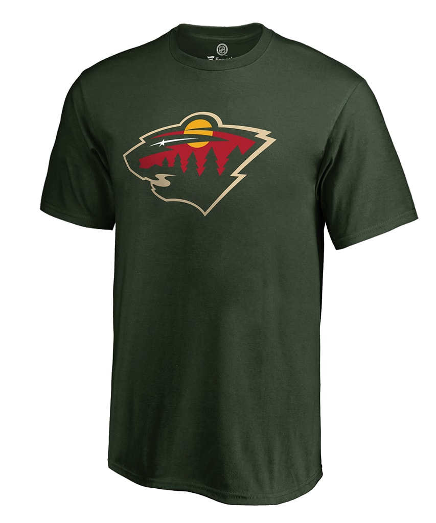 MINNESOTA WILD FANATICS MEN'S PRIMARY LOGO T SHIRT