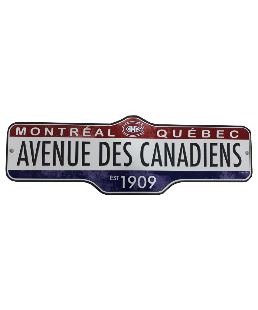 The Sports Vault Montreal Canadiens Standard Street Sign