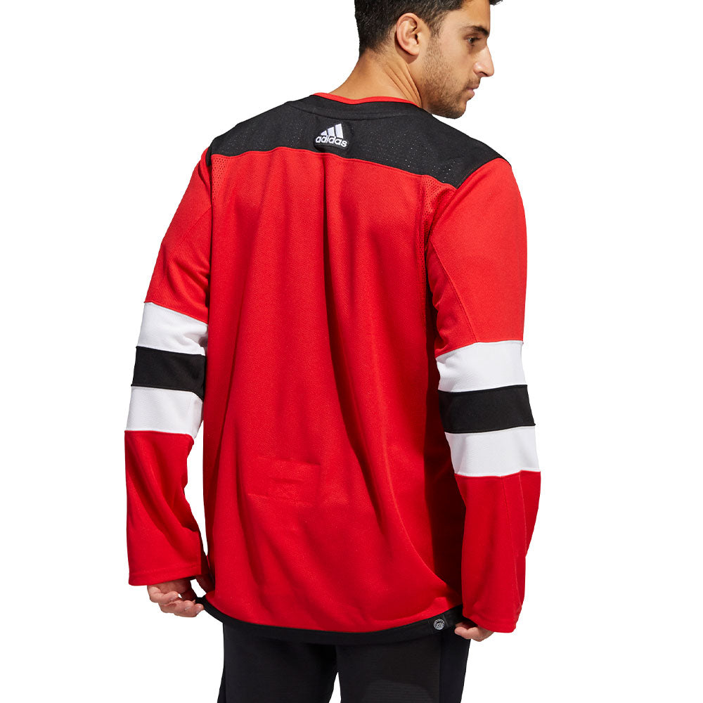 Adidas New Jersey Devils Authentic Primegreen NHL Jersey - Home - Adult
