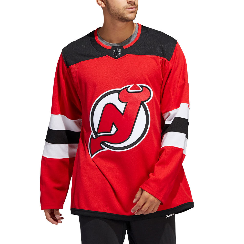 adidas Devils Home Authentic Jersey - Red, Men's Hockey