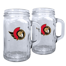 OTTAWA SENATORS 16OZ MASON MUGS - 2 PACK