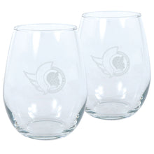 OTTAWA SENATORS 17OZ STEMLESS WINE GLASS SET - 2 PACK