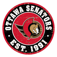 OTTAWA SENATORS DISTRESSED WALL SIGN