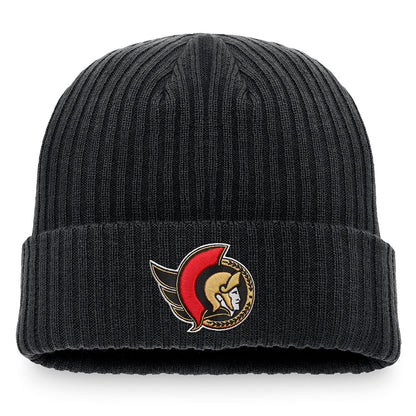 OTTAWA SENATORS FANATICS MEN'S CORE KNIT TOQUE