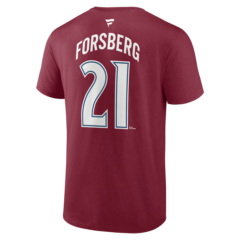 PETER FORSBERG COLORADO AVALANCHE FANATICS MEN'S HERITAGE T SHIRT