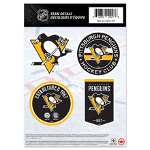 PITTSBURGH PENGUINS 5" X 7" MINI DECAL SET