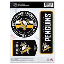 PITTSBURGH PENGUINS 8" X 11" DECAL SET