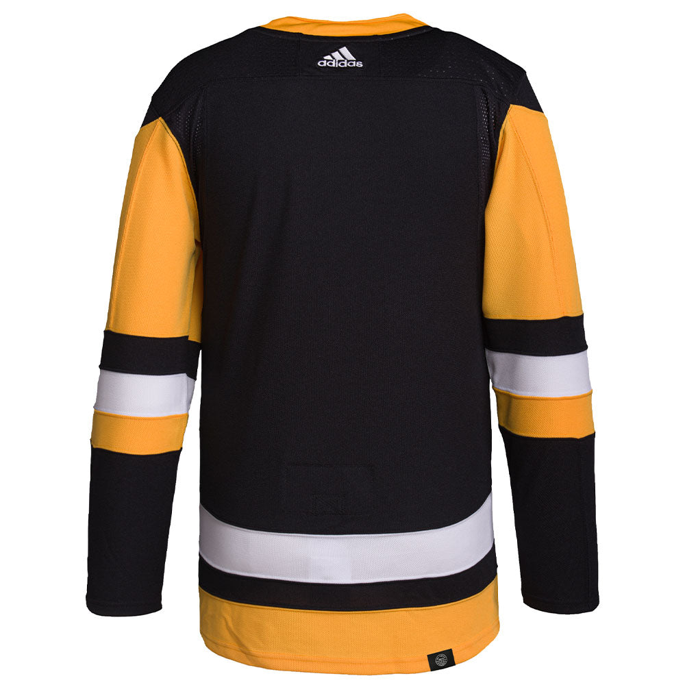 PITTSBURGH PENGUINS ADIDAS ADIZERO PRIMEGREEN AUTHENTIC BLACK HOME JERSEY