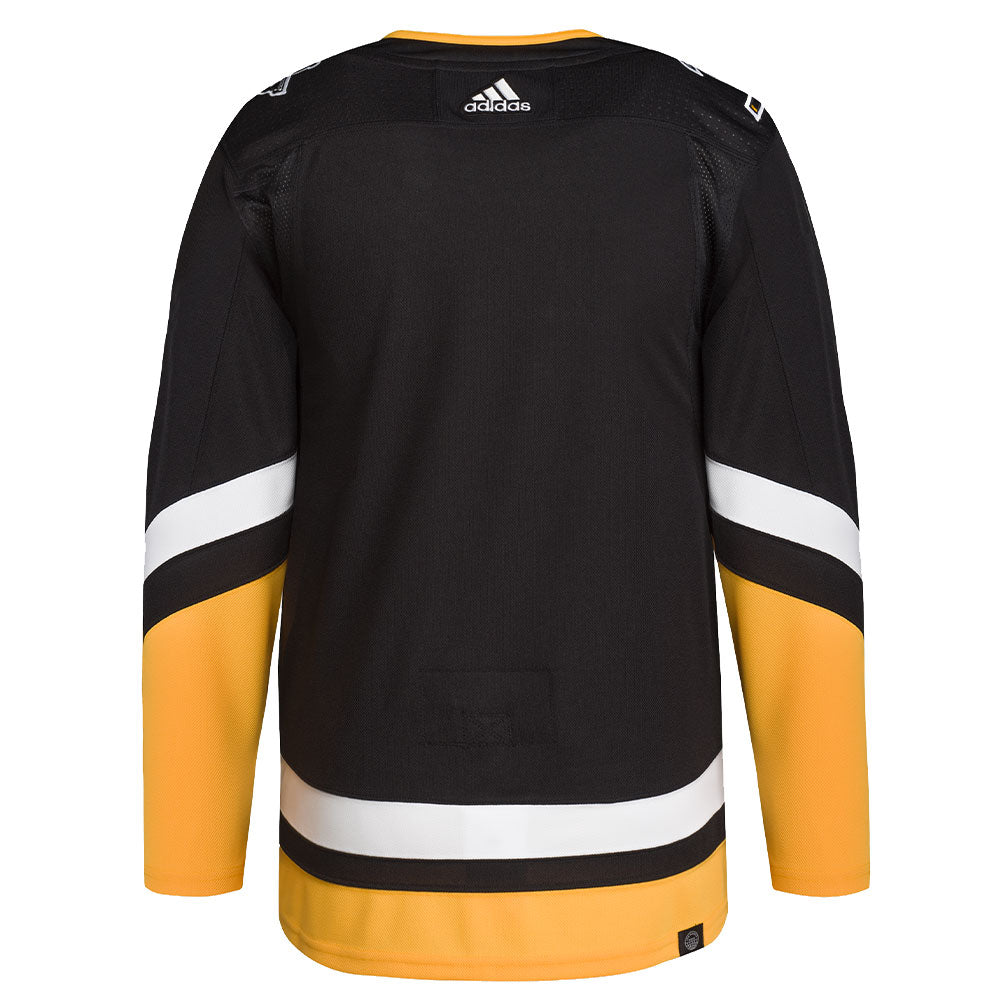 PITTSBURGH PENGUINS ADIDAS ADIZERO PRIMEGREEN AUTHENTIC BLACK THIRD JERSEY