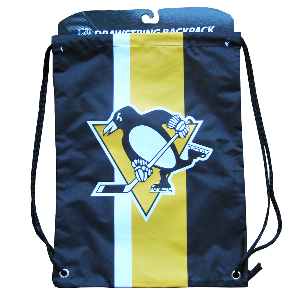 PITTSBURGH PENGUINS DRAWSTRING LOGO BAG