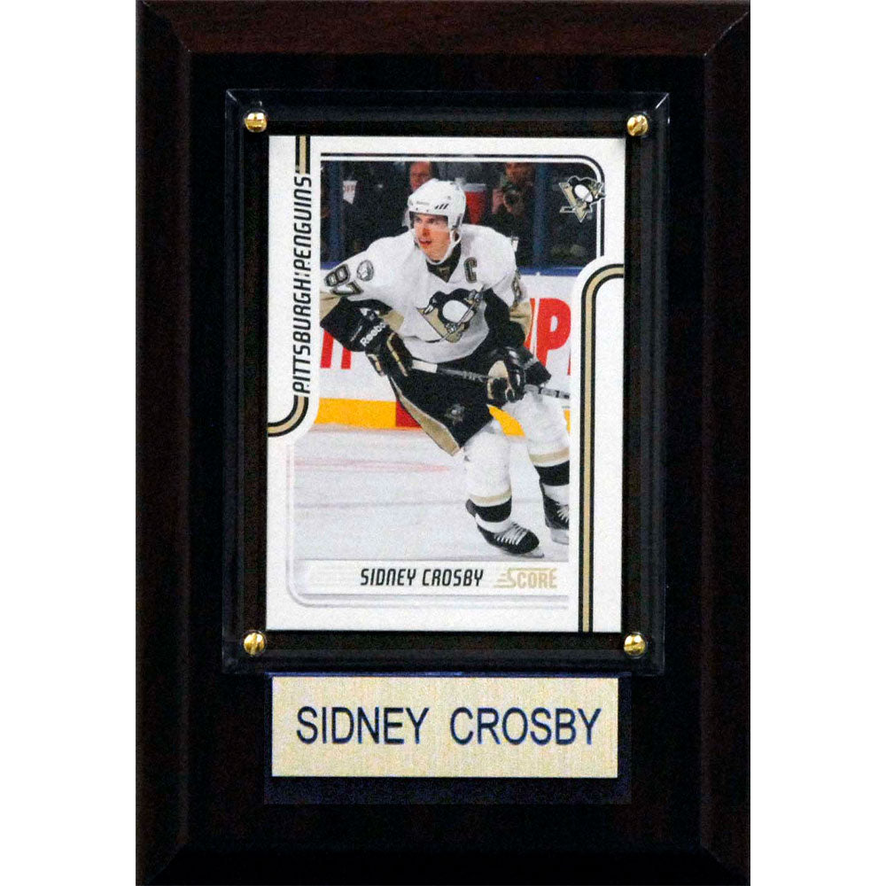 PITTSBURGH PENGUINS NHL CARD PLAQUE 4X6 - SIDNEY CROSBY