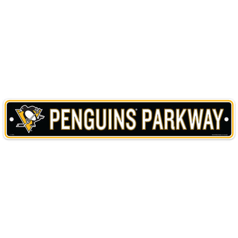 PITTSBURGH PENGUINS STREET SIGN 4X23