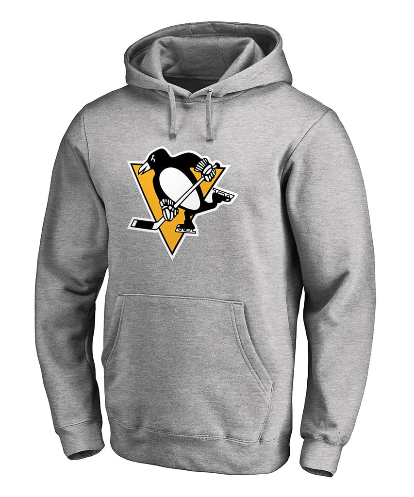Fanatics NHL Pittsburgh Penguins Back Court Grey Crew Neck Sweatshirt, Men's, Large, Gray