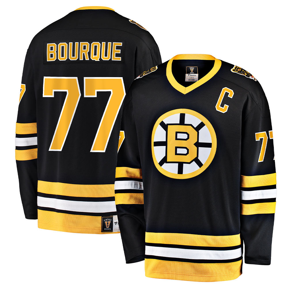 RAY BOURQUE BOSTON BRUINS FANATICS MEN'S HERITAGE BREAKAWAY JERSEY