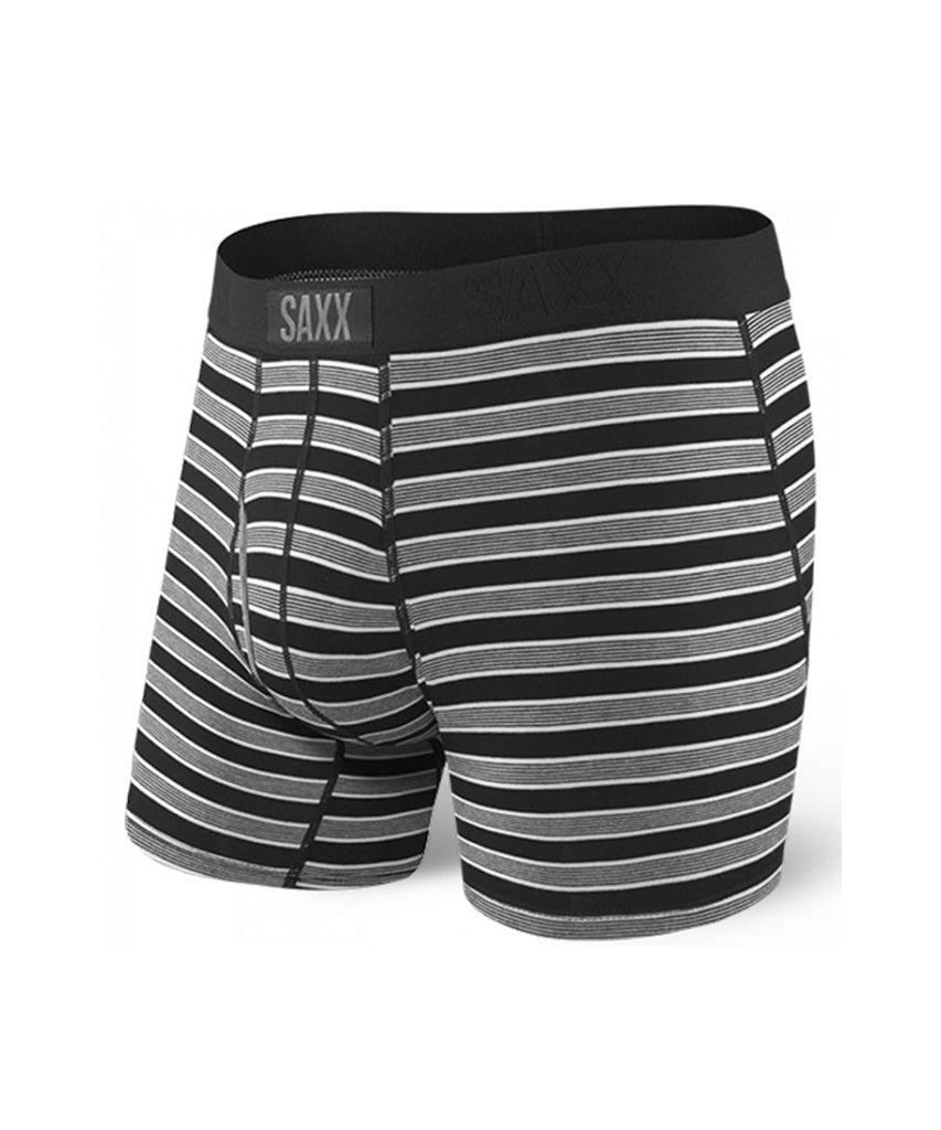 SAXX MEN'S ULTRA BOXERS - BLACK STRIPE