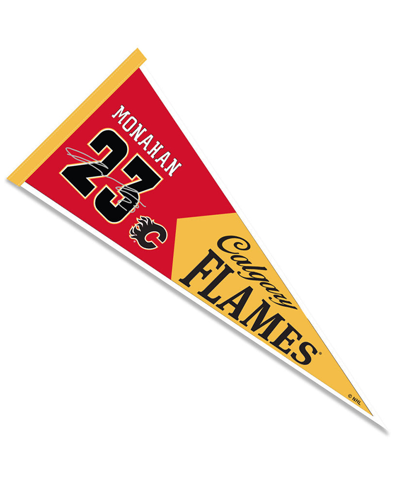 SEAN MONAHAN CALGARY FLAMES PLAYER PENNANT