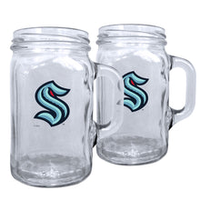 SEATTLE KRAKEN 16OZ MASON MUGS - 2 PACK