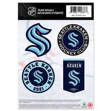SEATTLE KRAKEN 5" X 7" MINI DECAL SET