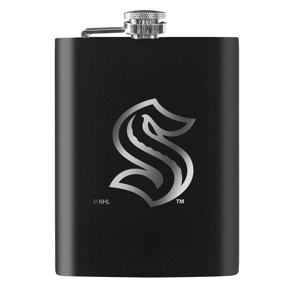 Raiders Laser-Engraved Flask – 8 Oz Stainless Steel With Free Personalization & Funnel Included
