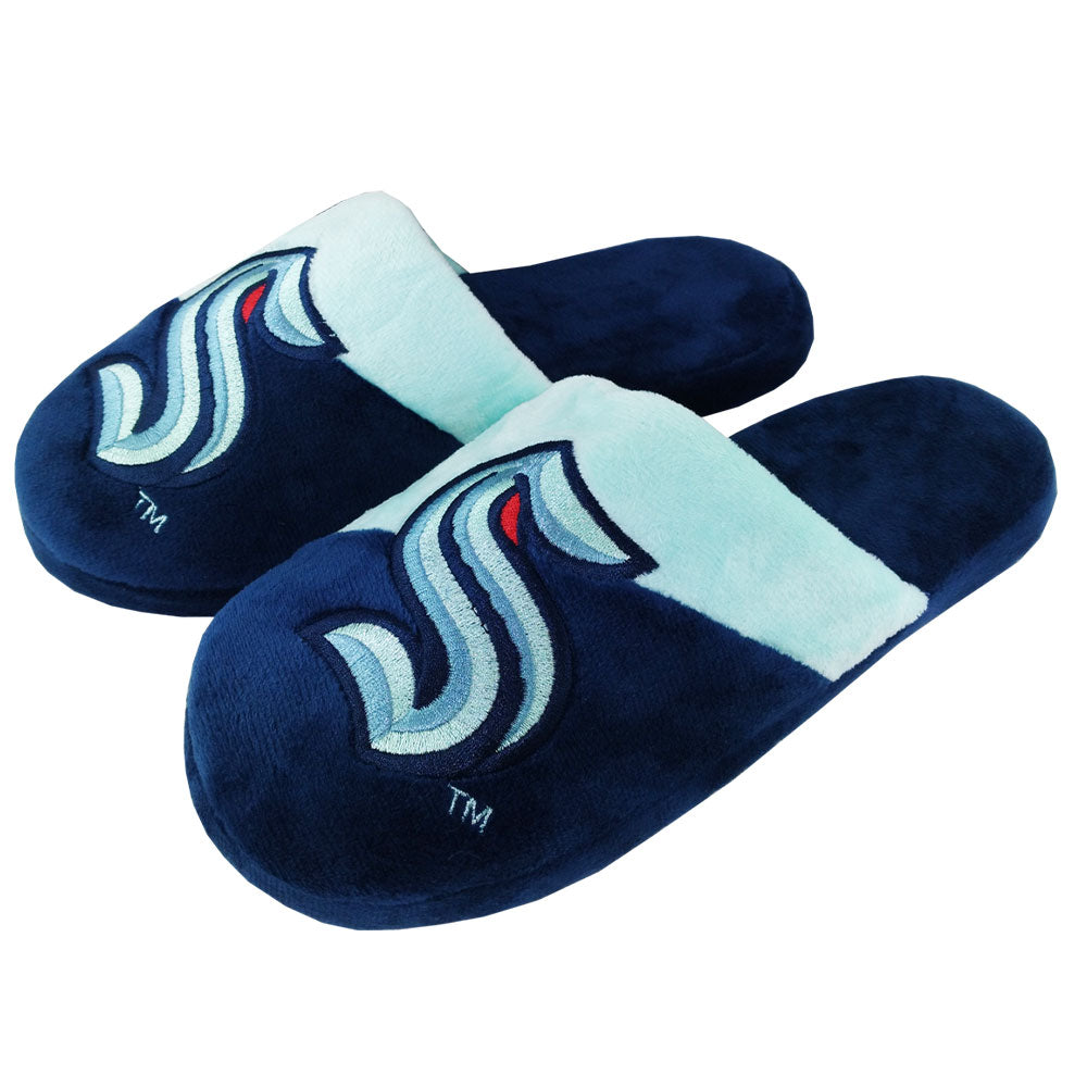 SEATTLE KRAKEN ADULT BIG LOGO SLIPPERS