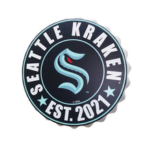 SEATTLE KRAKEN BOTTLE CAP WALL LOGO