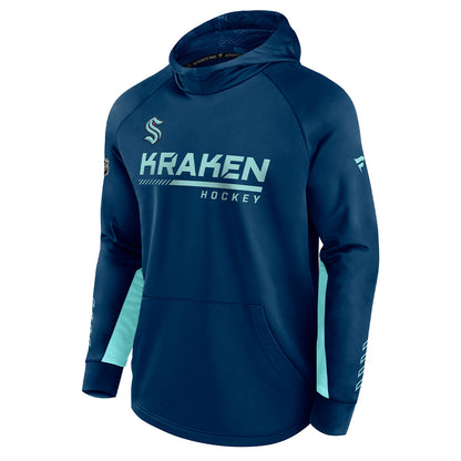 SEATTLE KRAKEN FANATICS MEN'S AUTHENTIC PRO LOCKER ROOM PULLOVER HOODIE