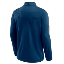 SEATTLE KRAKEN FANATICS MEN'S AUTHENTIC PRO TRAVEL TRAIN 1/4 ZIP TOP